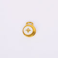 Celestial North Star Enamel Crystal Pendant Necklace