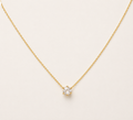 Celestial Solitaire CZ Spark Pendant Necklace
