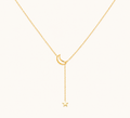 Celestial Star Moon Vintage Charm Necklace
