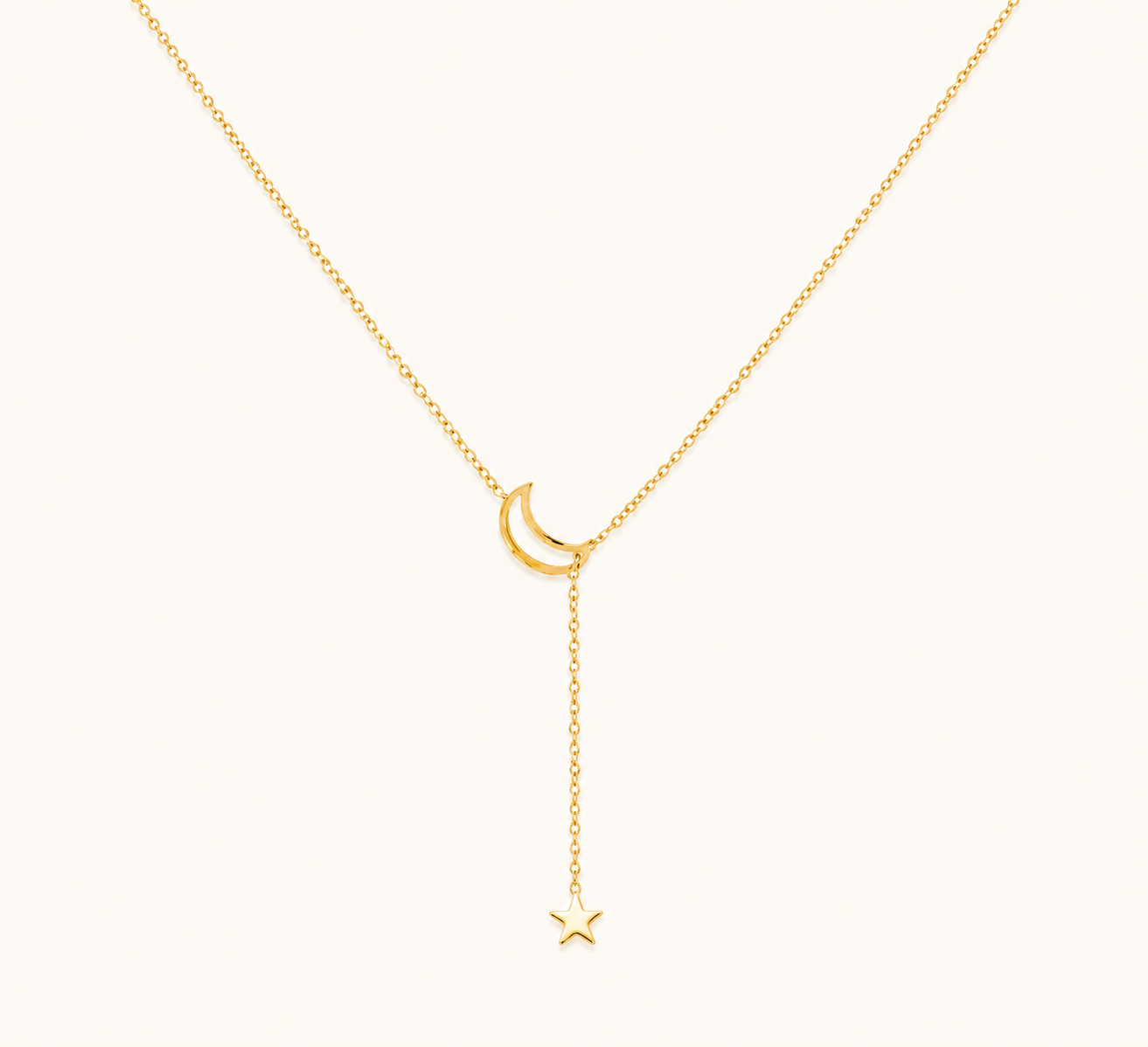 Celestial Star Moon Vintage Charm Necklace - gold vintage star moon charm pendant necklace for women