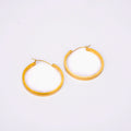 Classic Chunky Round Gold Hoop Earrings
