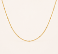 Classic Figaro Pattern Gold Chain Necklace