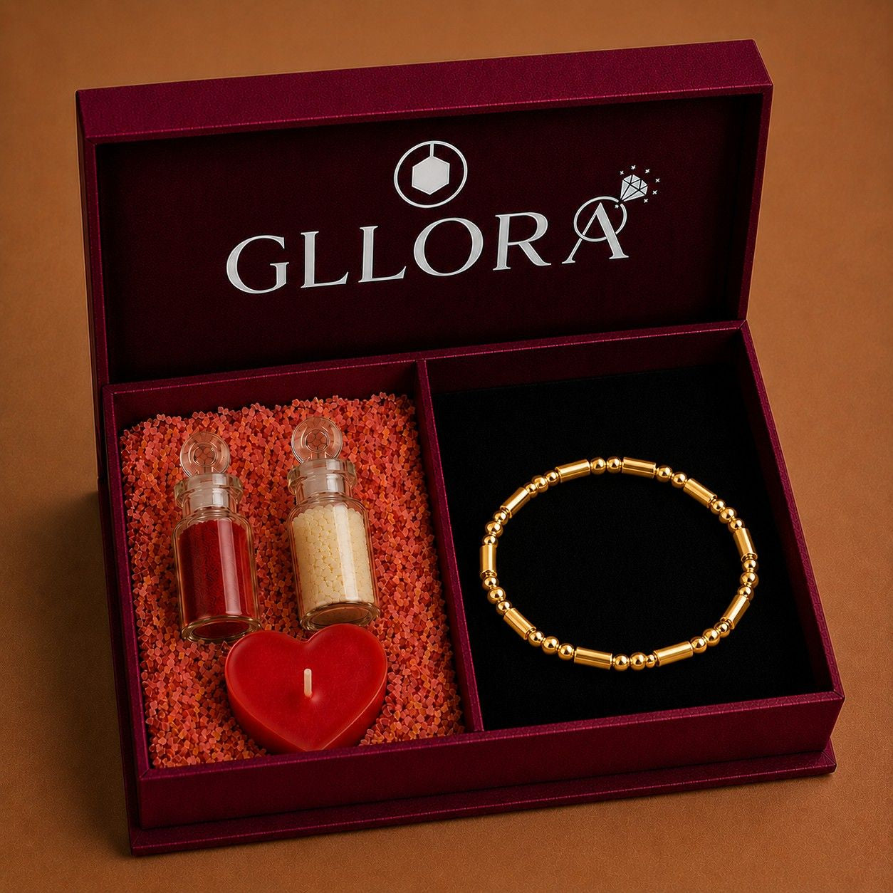 Classic slim solid gold bangle with lobster clasp and glossy gold-tone finish