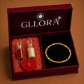 Classic Slim Solid Gold Bangle with Lobster Clasp