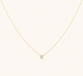 Classic White Zircon Glow Necklace
