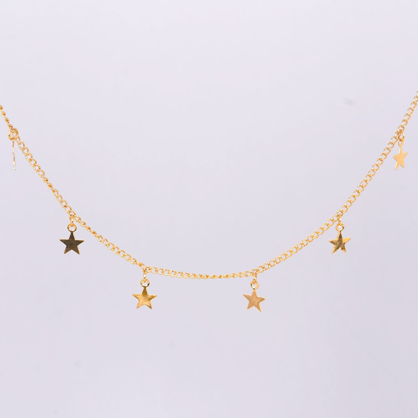 Cosmic Pentagram Star Necklace – minimal celestial star pendant necklace in gold plated finish for women-2