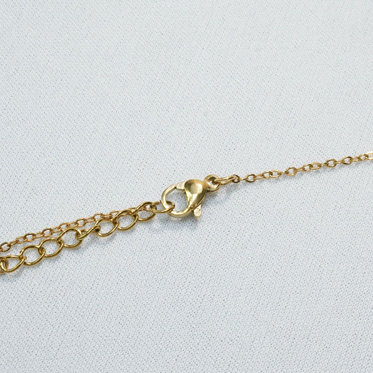 Crystal Heart Glow Necklace – sparkling crystal heart pendant on a gold plated chain for women-3