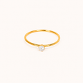 Dainty Dewdrop Micro-Band Ring