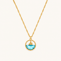Dopamine Ocean Sailboat Pendant Necklace