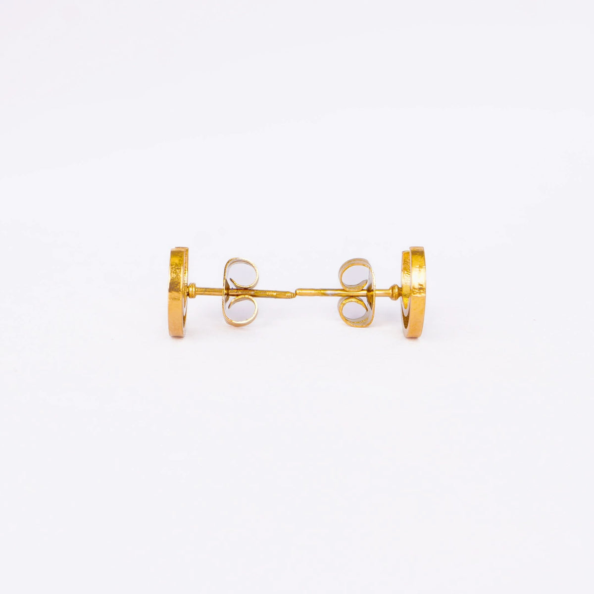 Double Crescent Moon Stud Earrings – celestial double crescent gold plated stud earrings for women-2