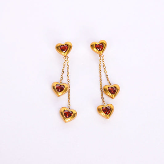 Drop Earrings – gold plated drop earrings for women-4