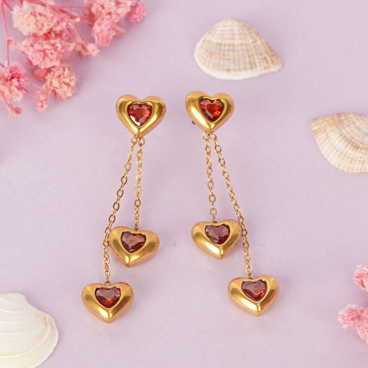 Drop Earrings – gold plated drop earrings for women-8