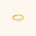 Edge Crystal Open Ring