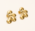 Edge Floral Butterfly Geometric Stud Earrings