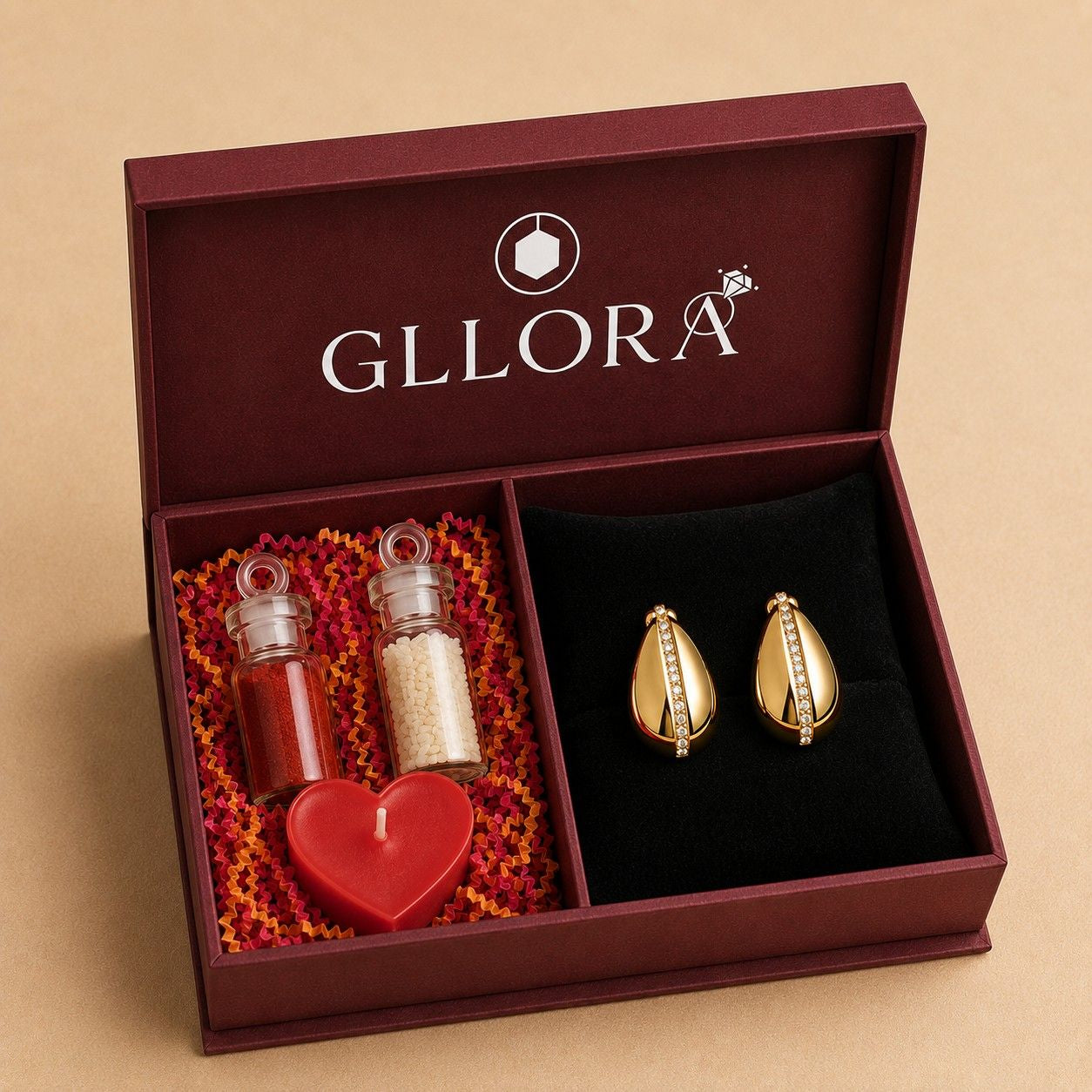 Edge Waterdrop Stud Earrings – smooth waterdrop gold plated stud earrings for women, Edge Collection
