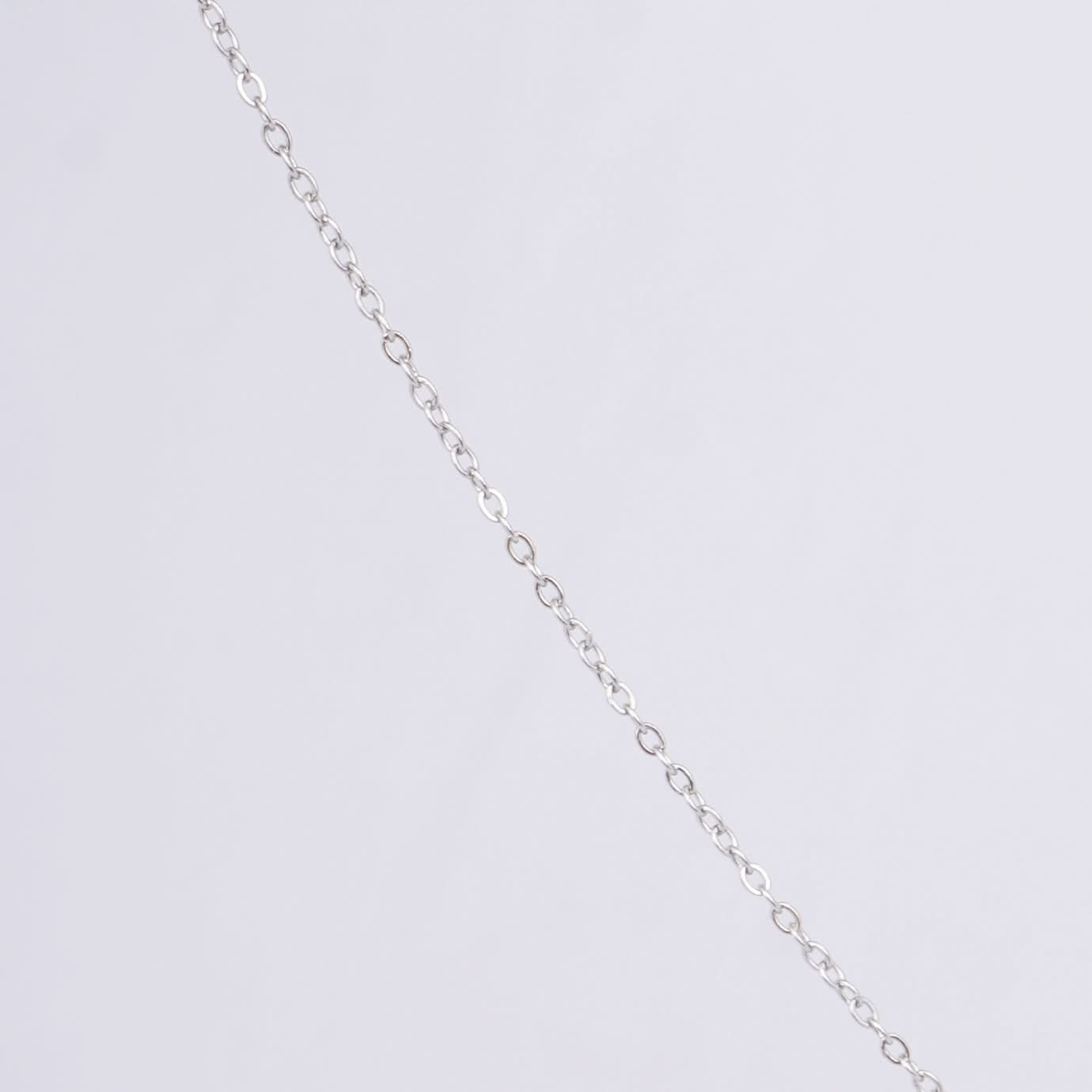 Elara Bow Knot Chain Necklace – slim gold link chain with bow knot accent, adjustable, 18K gold plated-3