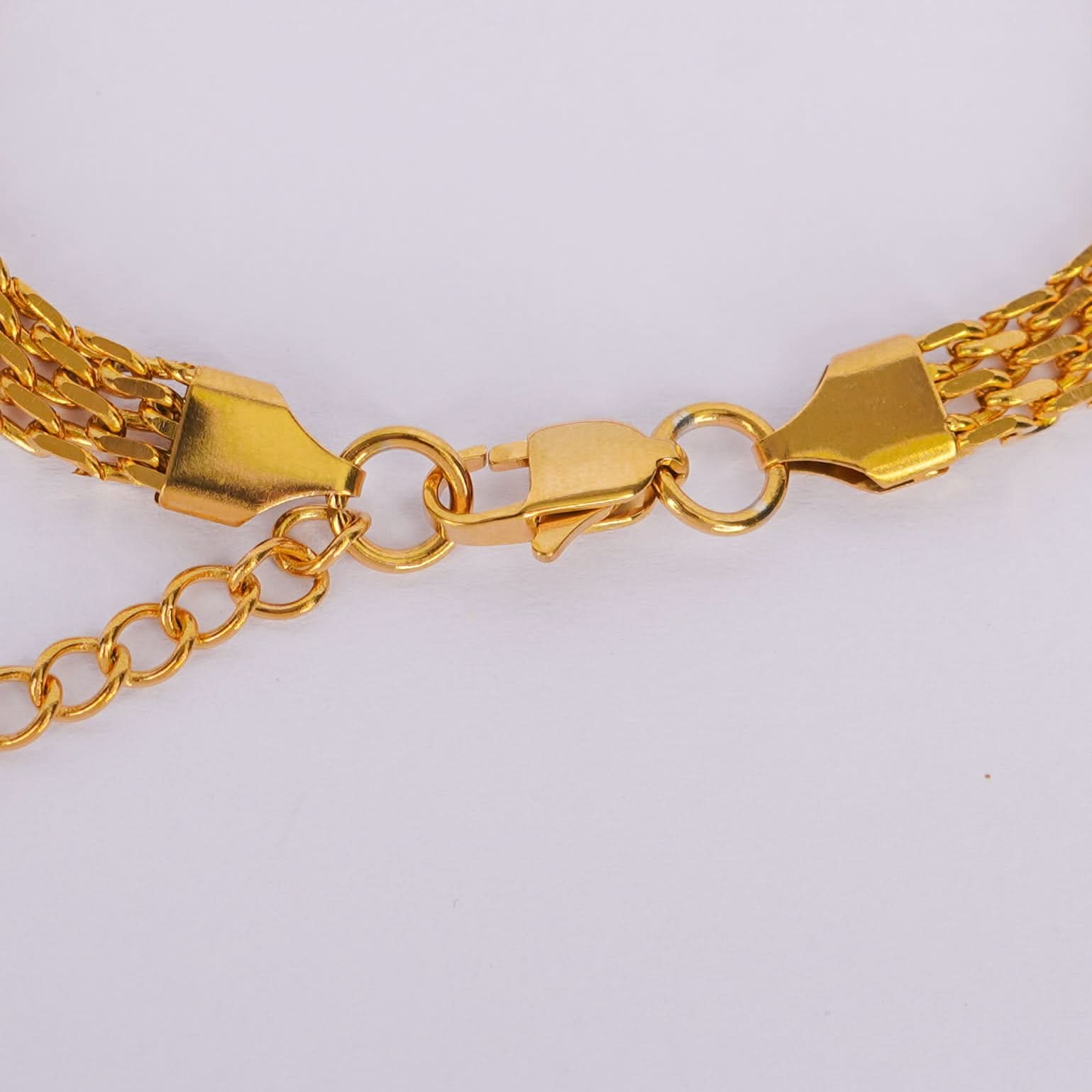 Elegant Braided Gold Chain Bracelet – braided rope-style chain bracelet in 18K gold plated finish for women-2