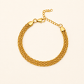 Elegant Braided Gold Chain Bracelet