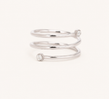 Elegant Double Coil Silver Ring