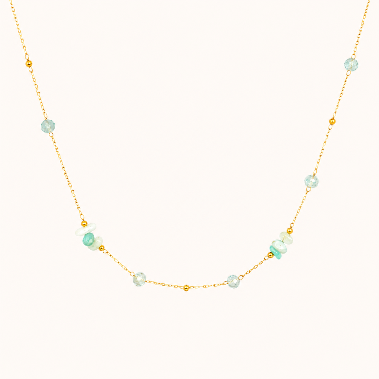 Elegant Floral Stackable Pendant Necklace – floral motif pendant necklace for layering in 18K gold plated finish
