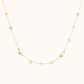 Elegant Floral Stackable Pendant Necklace
