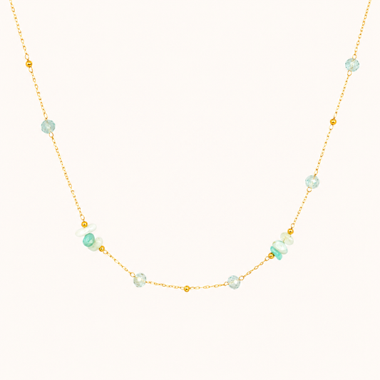 Elegant Floral Stackable Pendant Necklace – floral motif pendant necklace for layering in 18K gold plated finish