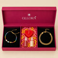Evil Eye Rakhi With Braided Gold Bracelet