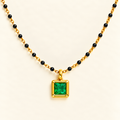 Emerald Solitaire Mangalsutra