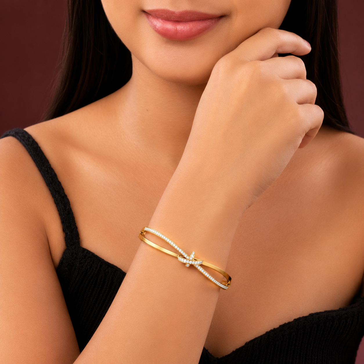 Radiant Sparkle Openable Bangle