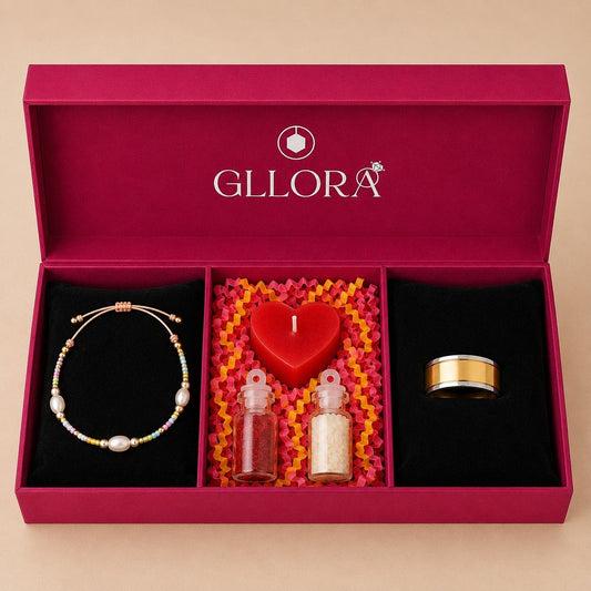 Pearl Rakhi With Solid Gold Ring