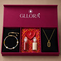 Pearl Rakhi With Oval Pendant Chain