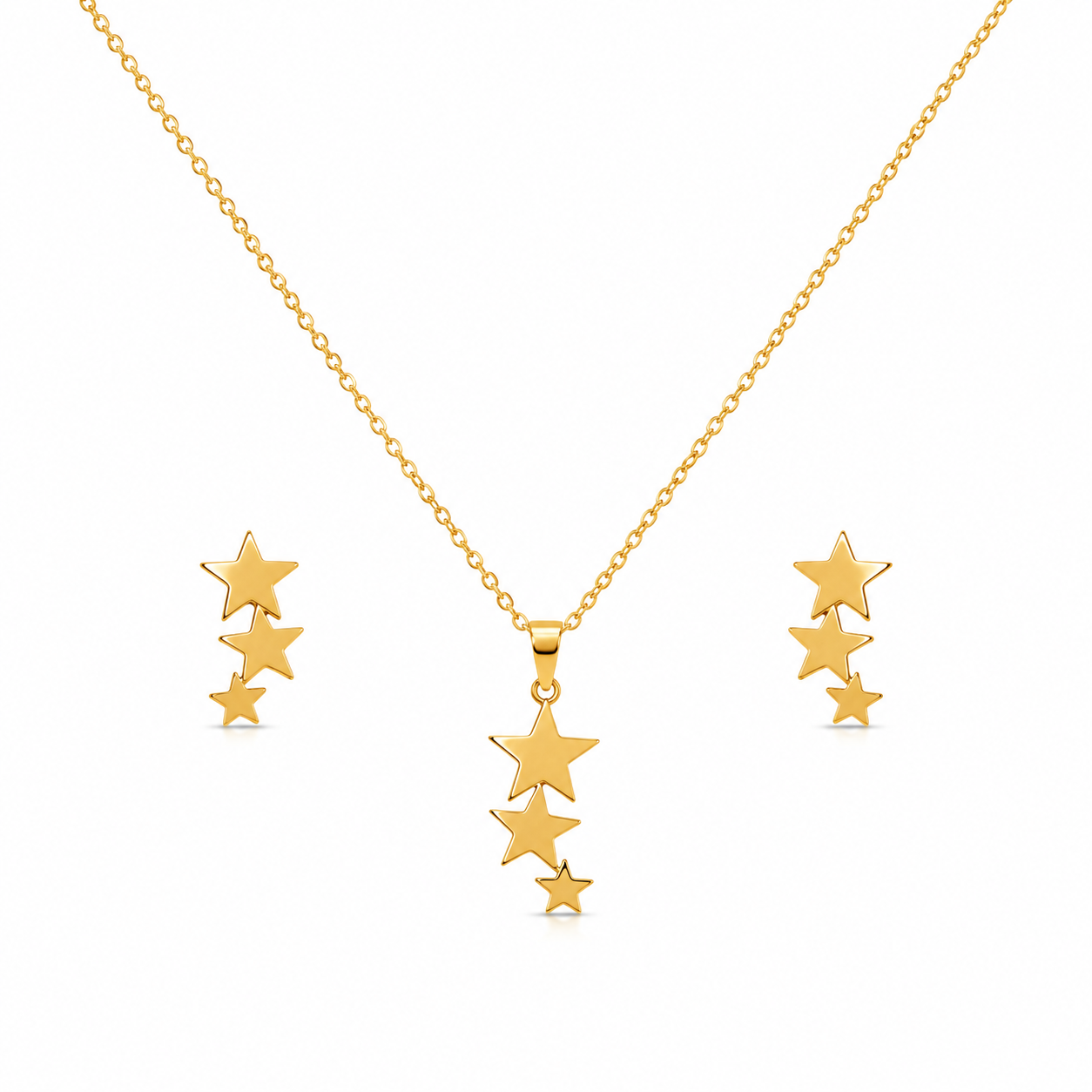 Gllora Astra Triple Star Jewellery Set