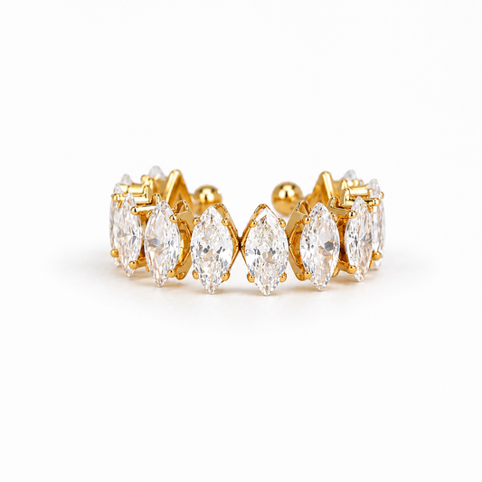Royal Marquise Crystal Open Ring