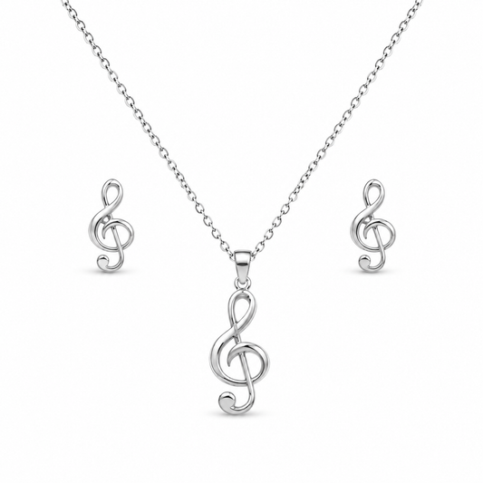 Gllora Melody Treble Clef Jewellery Set