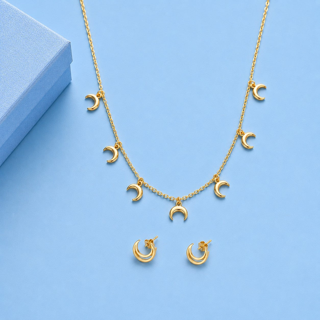 Rakhi Gift hamper Crescent Moon Charms