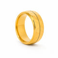 With Oval Pendant Chain And Classic Gold Ring