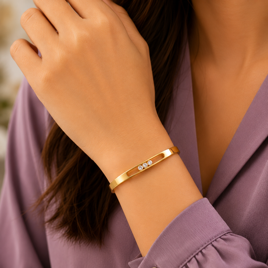 Triple-Orbital Glide Bangle