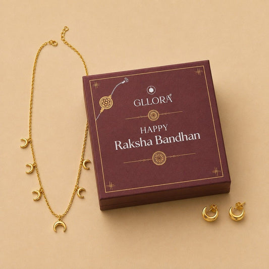 Rakhi Gift hamper Crescent Moon Charms