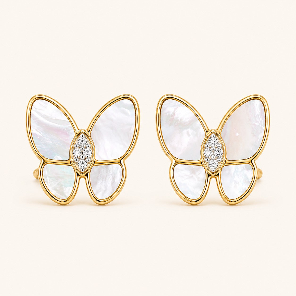 Gllora Flutter Bloom Butterfly Stud Earrings
