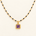 Amethyst Solitaire Mangalsutra