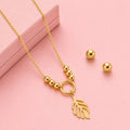 urelia Leaf Pendant Jewellery Set