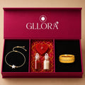 Colorful Rakhi With Classic Gold Ring