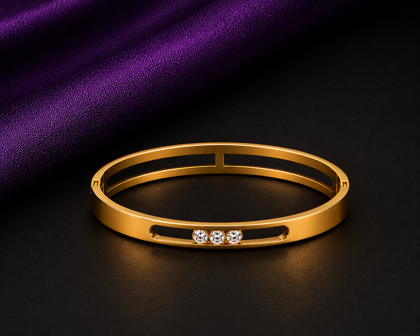 Triple-Orbital Glide Bangle