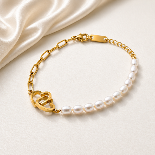 Sweetheart Double Heart Bracelet
