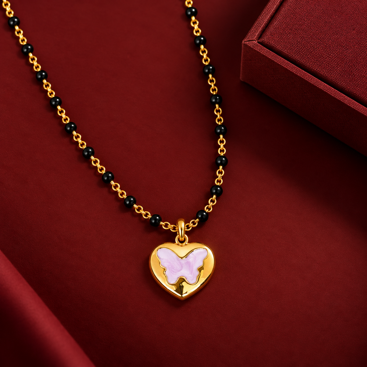 Lilac Bloom Mangalsutra