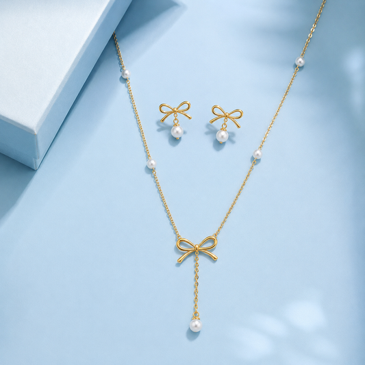 Coquette Bow And Pearl