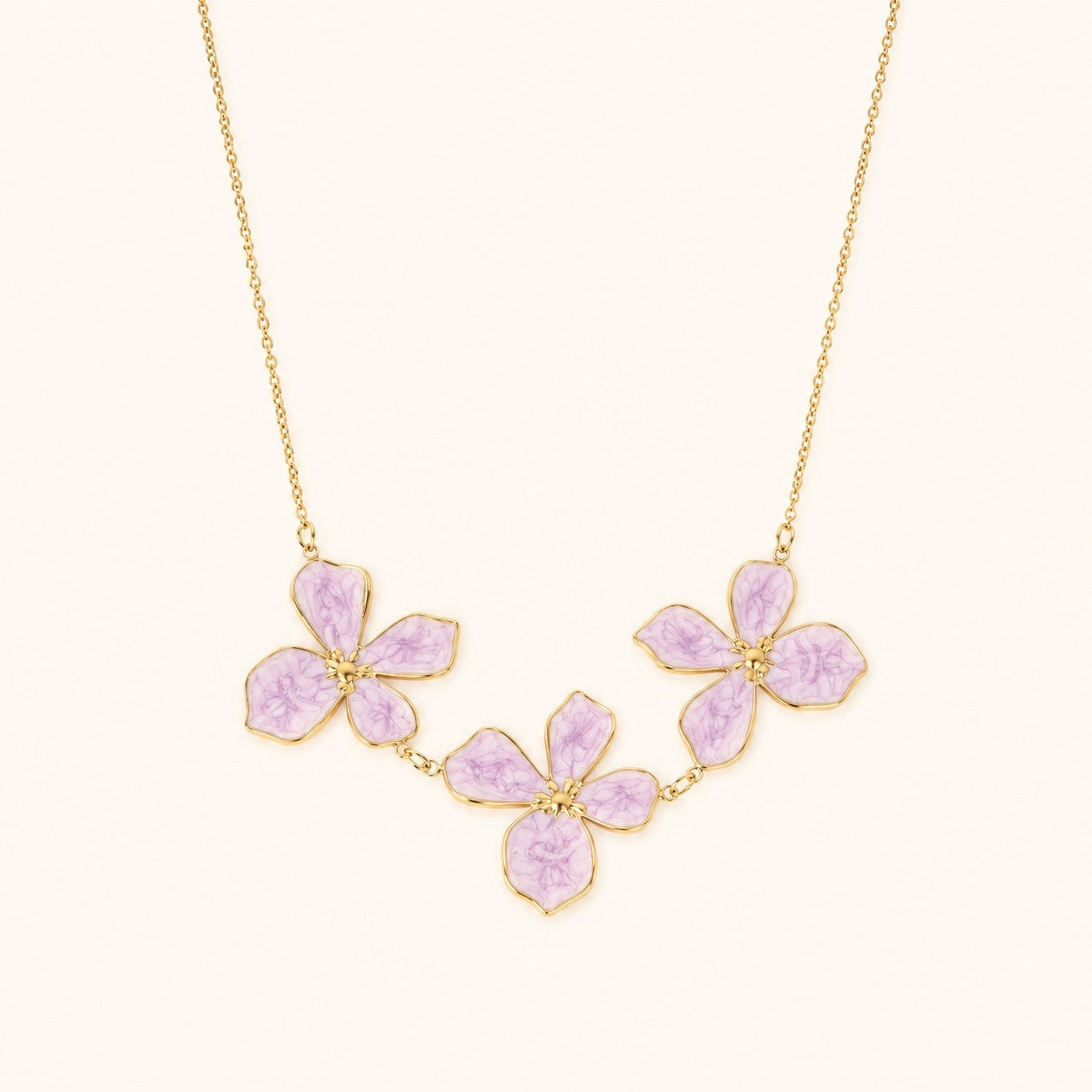 Gllora Lavender Blossom Jewellery Set