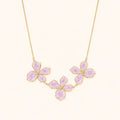 Lavender Blossom Statement Necklace