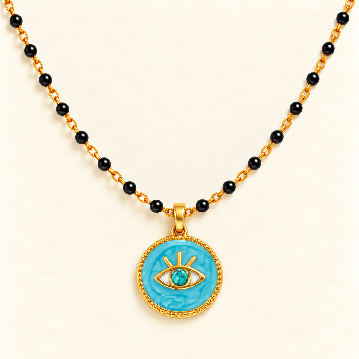Azure Evil Eye Mangalsutra