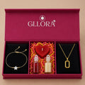 Star Rakhi With Rectangle Pendant Chain